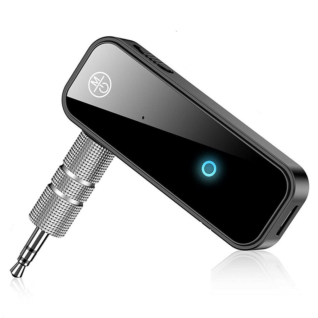  [AUSTRALIA] - INECIY Bluetooth 5.0 Receiver for Car,Noise Cancelling Bluetooth AUX Adapter,3.5mm Jack Aux Reciever, 2-in-1 Wireless TransmitterSuitable for Speakers/Headphones/Home Music Streaming Stereo/car/pc