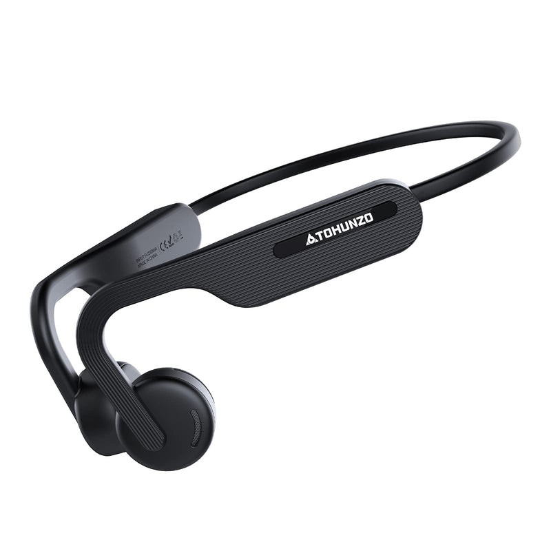  [AUSTRALIA] - Air Bone Conduction Headphones, Wireless Bluetooth 5.0 Open Ear Headphones IPX5 Sweatproof Lightweight HiFi 9D Stereo 15 Hrs Playtime Sports Headset with Mic for Running, Cycling, Gym, Driving (Black) Black