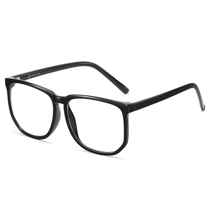  [AUSTRALIA] - Oversized Blue Light Blocking Glasses Men Women TR90 Square Computer Eyewear Oversized