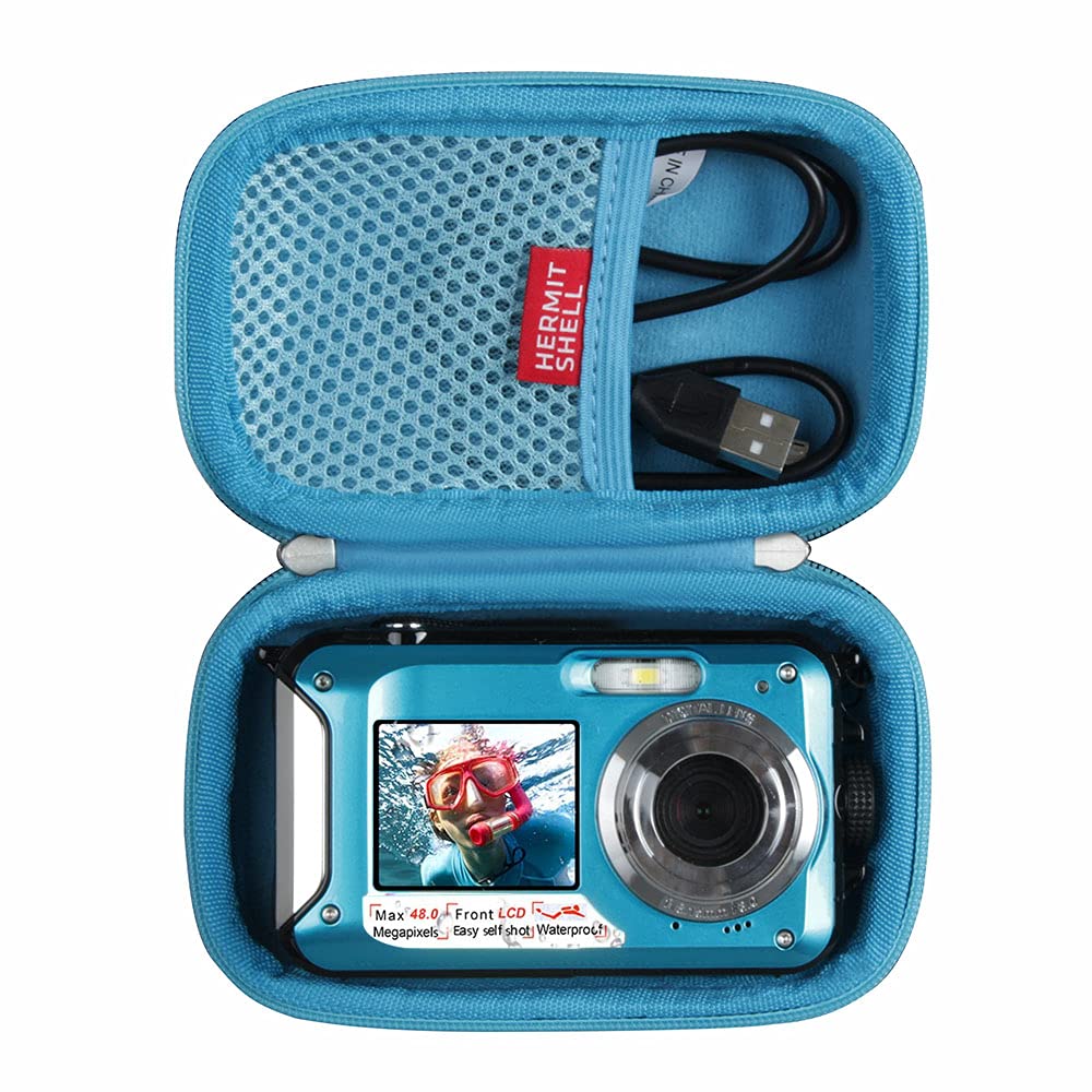  [AUSTRALIA] - Hermitshell Hard Travel Case for YISENCE Waterproof Digital Camera Underwater Camera Full HD 2.7K 48 MP Video Recorder Selfie Dual Screens (DV806)