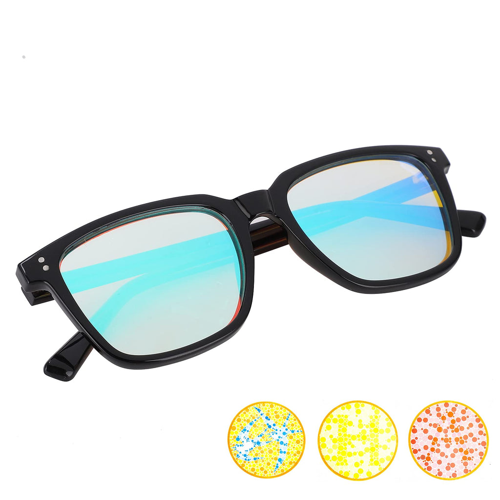  [AUSTRALIA] - Colorblind Correction Glasses, Full Frame UV400 Waterproof Universal for Men Women Outdoor Indoor, TR90 Frame Special Coating, Improve Color Vision Resolution, for All Colour Blind Types