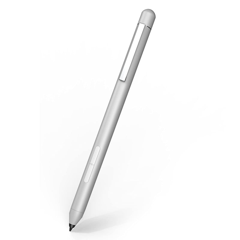  [AUSTRALIA] - ﻿Tesha Stylus Pen for Surface Pro X/8/7/6/5/4/3, Surface Go & Surface Book 3/2/1, Surface Laptop Studio, Surface Studio & Surface Duo 2/1, with Palm Rejection and 1024 Pressure Sensitivity Silver