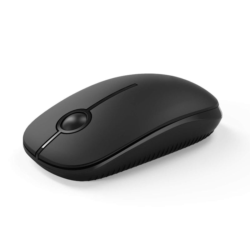  [AUSTRALIA] - Wireless Mouse, Vssoplor 2.4G Slim Portable Computer Mice with Nano Receiver for Notebook, PC, Laptop, Computer (Black) Black