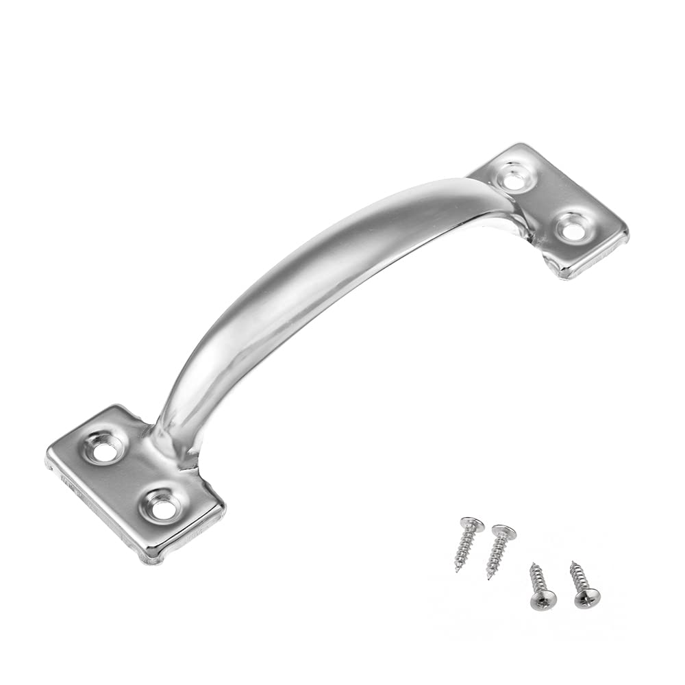  [AUSTRALIA] - Lizavo V171 6-1/2" Gate Handle, Screen Door Handle in Stainless Steel Color 1 Pack Stainless Steel