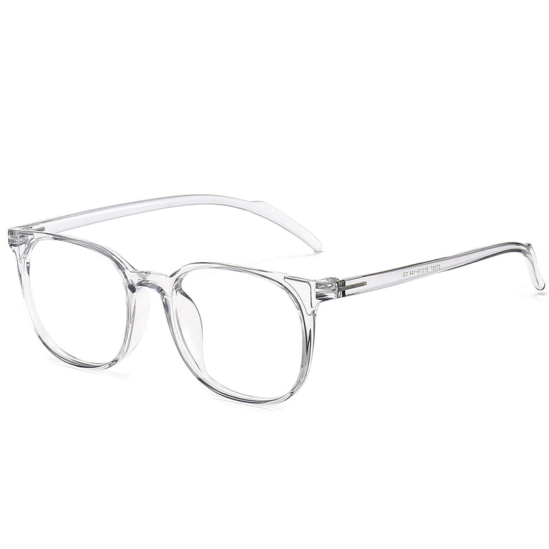  [AUSTRALIA] - ANRRI Blue Light Blocking Glasses Square Eyeglasses Frame Filter Blue Ray Computer Game Glasses Grey