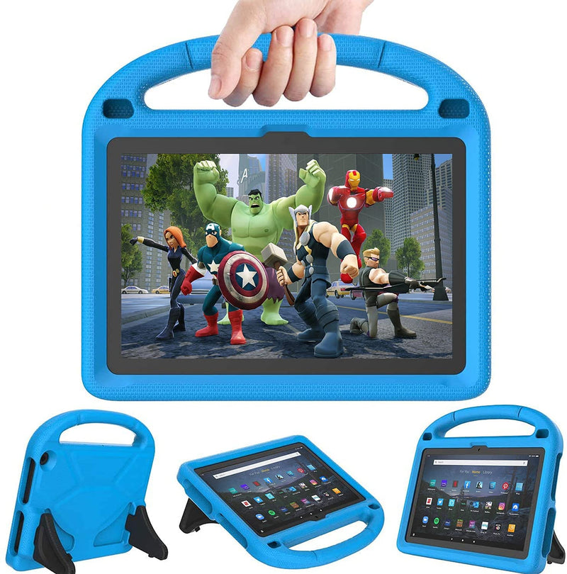  [AUSTRALIA] - DICEKOO Case for Ｈ Ｄ 10 Tablet Case for Kids (Compatible with 11th Generation,2021 Release), DICEKOO Lightweight Shockproof Handle Stand Cover Kids Friendly Case - Blue Blue - 1