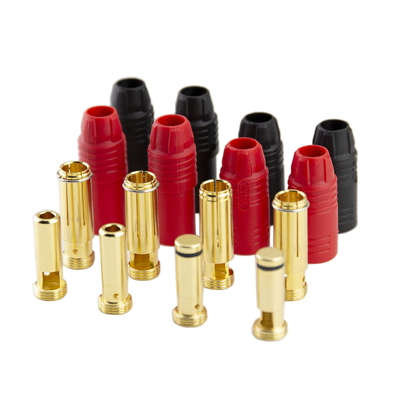  [AUSTRALIA] - 8pcs Amass AS150 7mm Banana Bullet Connector Anti-Spark Gold Plated Male Female for RC FPV Lipo Battery ESC Charge Lead