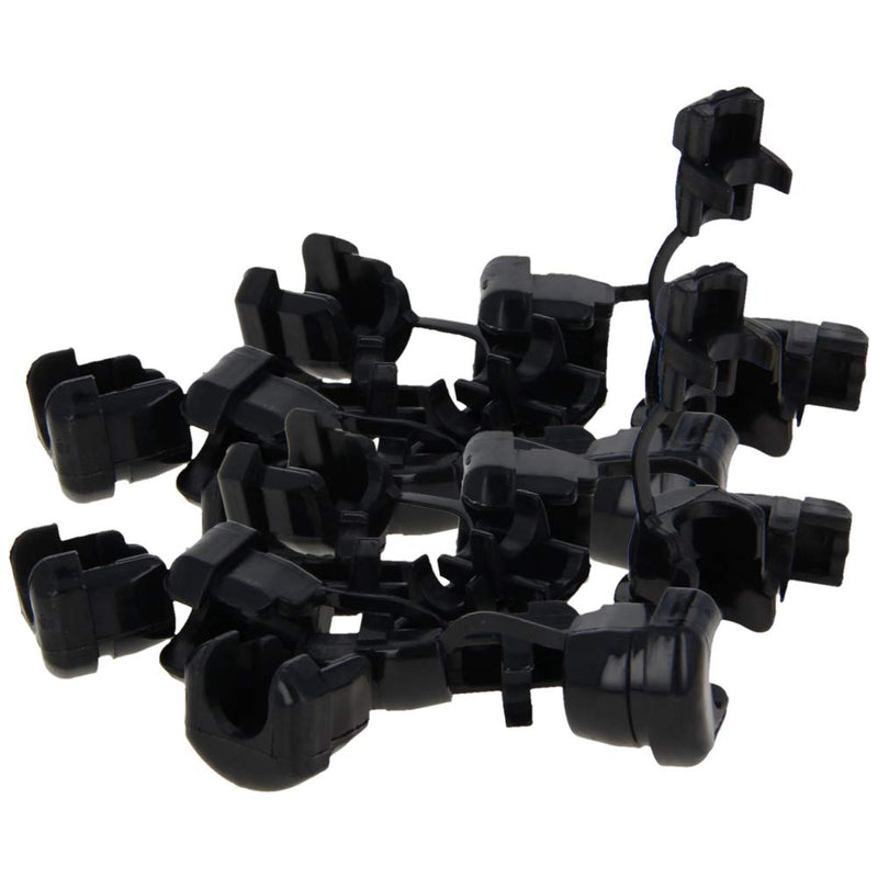  [AUSTRALIA] - Auniwaig 60 Pcs Round Cable Wire Strain Relief Bush Grommet PA66 Strain Relief Bushing 6mm Hole Dia Electric Cable Protection Cord Buckle