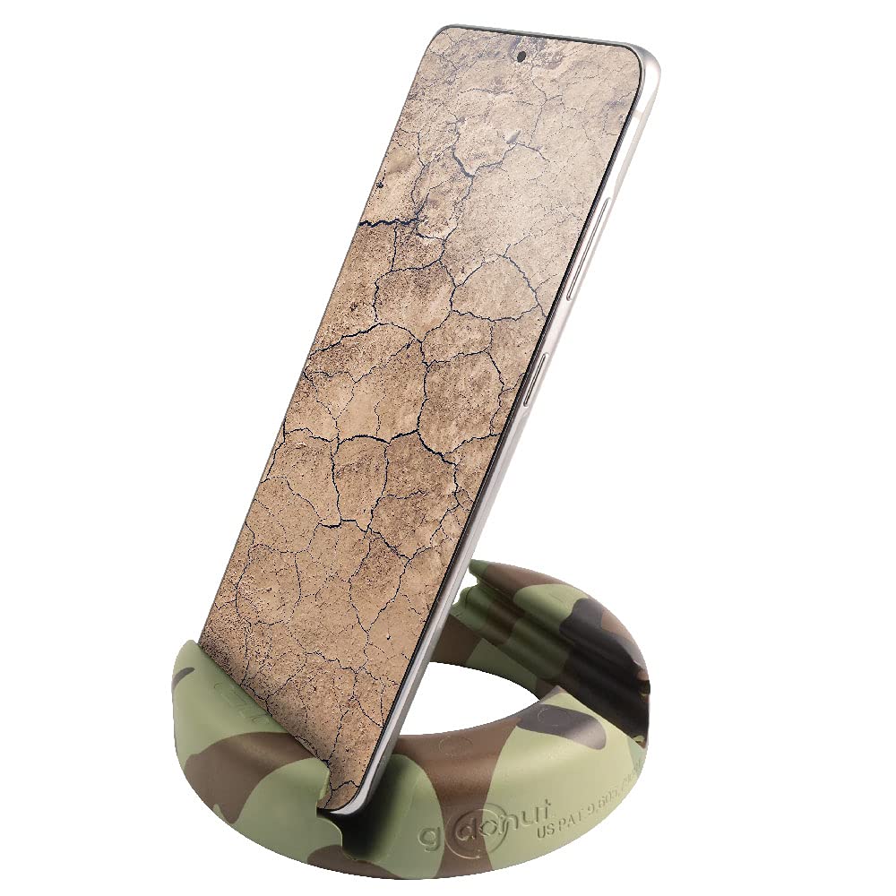  [AUSTRALIA] - GoDonut Ultra - Phone Stand for Desk - Cellphone Holder Compatible with Mobile Phones, Tablets - Multiangled - Camo