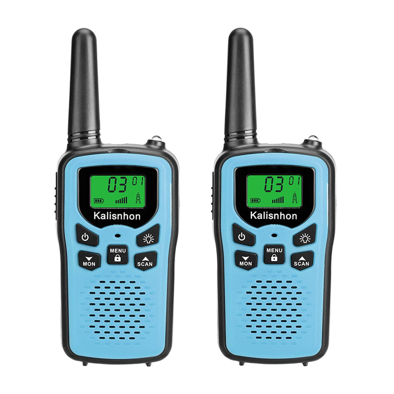  [AUSTRALIA] - Walkie Talkies for Adults,Kalisnhon walkie talkies with 22 FRS Channels，walkie Talkie Long Range with Flashlight VOX LCD Display Two Way radios for Cycling Camping Hiking(2 Pack)