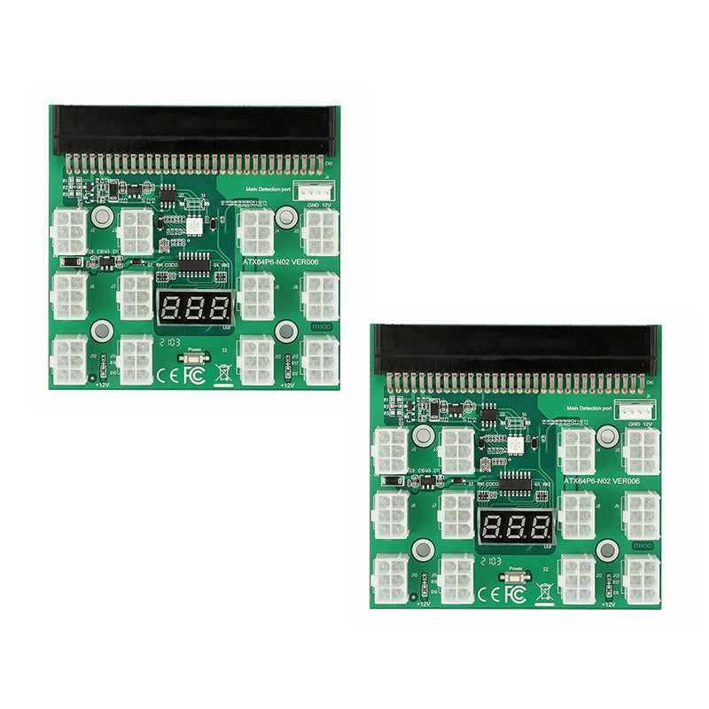 [AUSTRALIA] - Acxico 2Pcs 6PIN 1200W Server Power Supply Breakout Board for HP DPS-1200QB A PSU GPU