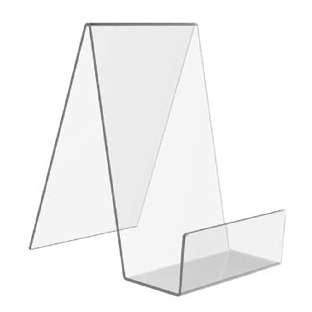  [AUSTRALIA] - 1 Piece Acrylic Book Stand Paper Stand Tablet Holder Acrylic Display Easel Acrylic Book Easel for Home Office Business School, Transparent