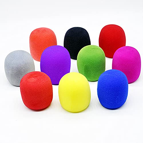  [AUSTRALIA] - Microphone Windscreen, Colorful Mirophone Covers, Headset Windscreen,Mic Foam Covers for Varity of Headset,Colorful,10pack