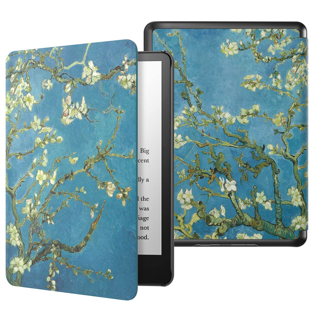 [AUSTRALIA] - MoKo Case for 6.8" Kindle Paperwhite (11th Generation-2021) and Kindle Paperwhite Signature Edition, Light Shell Cover with Auto Wake/Sleep for Kindle Paperwhite 2021 E-Reader, Almond Blossom