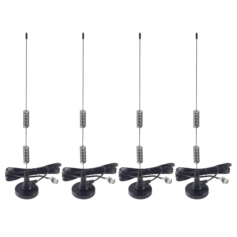  [AUSTRALIA] - AEDIKO 4pcs Police Scanner Antenna Radio Scanner Antenna 20-1300MHz HF VHF UHF Ham Radio BNC Male Antenna for Radio Shack Police Radio Scanner