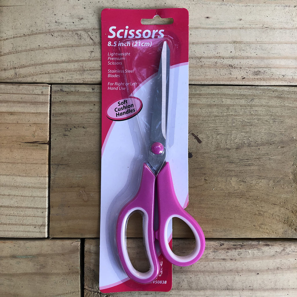  [AUSTRALIA] - Momentum Brands 8.5 Inch Lightweight Premium Scissors with Stainless Steel Blades and Soft Cushion Handles - ASSORTED COLORS