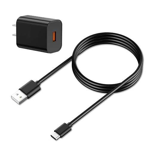  [AUSTRALIA] - Made for Amazon, 1M/3FT USB-C Cable Cord Wire with AC Wall Block Charger for Fire HD 8 Plus, Fire HD 10 Tablets, Fire HD 8 Kids Pro Tablet & Newer Tablets