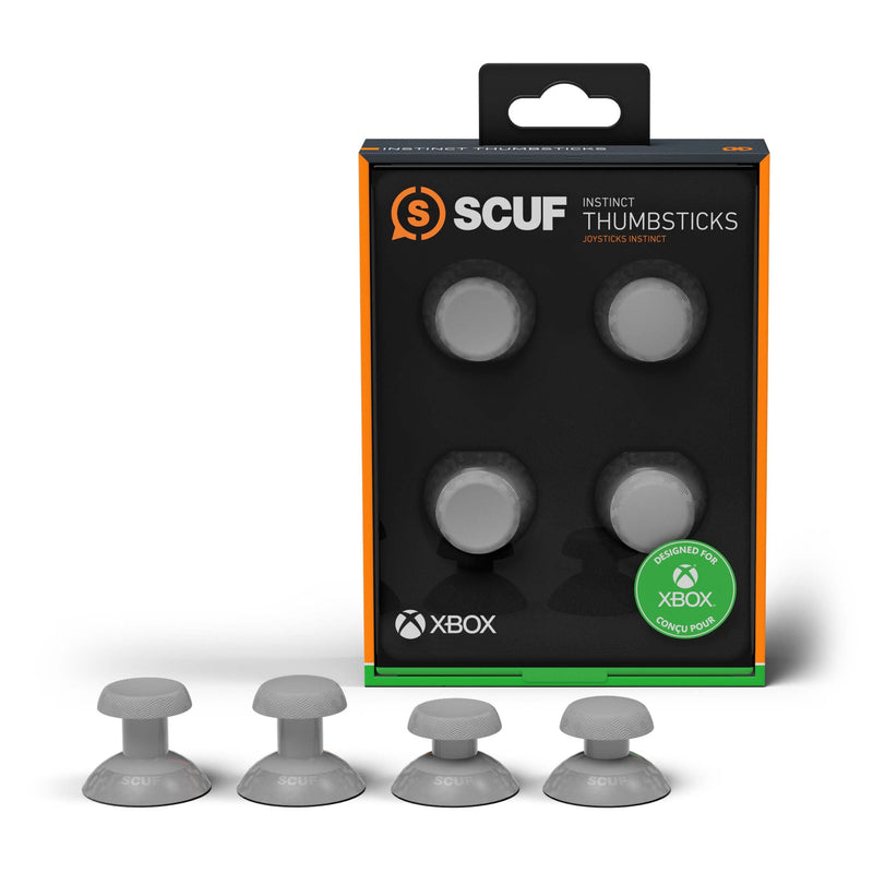  [AUSTRALIA] - SCUF Instinct Interchangeable Thumbsticks Light Gray 4 Pack, Replacement Joysticks Only for SCUF Instinct Pro Performance Xbox Series X|S Controller - Xbox Series X; Thumbstick