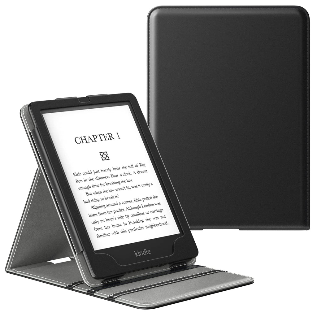  [AUSTRALIA] - MoKo Case for 6.8" Kindle Paperwhite (11th Generation-2021) and Kindle Paperwhite Signature Edition, Premium Vertical Flip Cover with Auto Wake/Sleep for Kindle Paperwhite 2021, Black