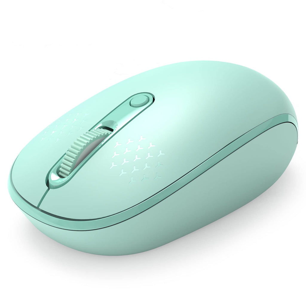  [AUSTRALIA] - Wireless Mouse, Trueque 2.4G Silent Computer Mouse for Laptop, Ergonomic Optical Mouse with USB Receiver 3 Adjustable DPI Levels for Laptop, PC, Windows, Tablet, Chromebook (Mint Green) A1-Mint Green