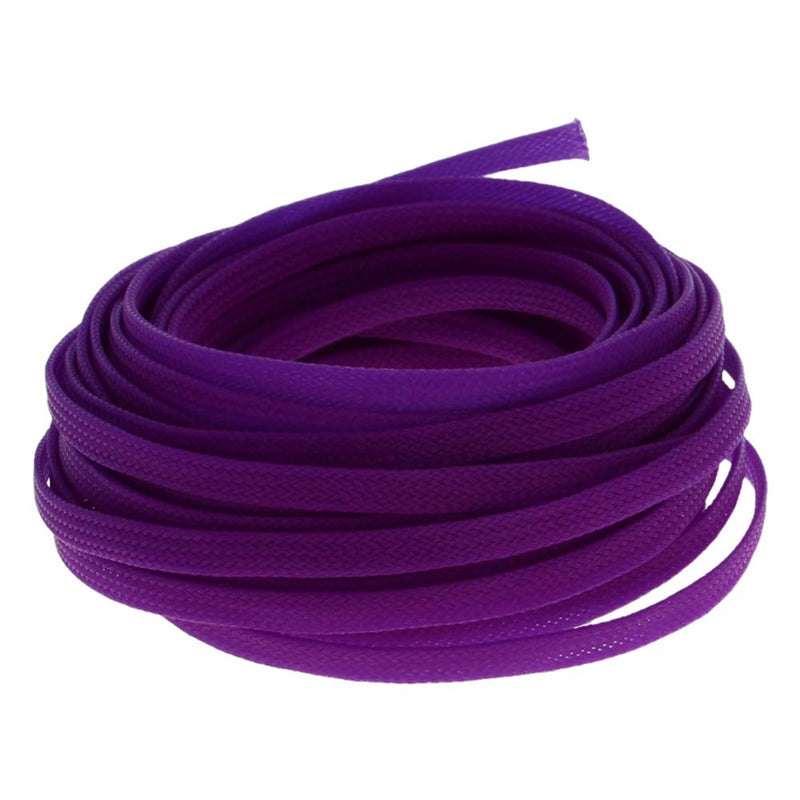  [AUSTRALIA] - Fielect PET Cable Sleeves, 10m/32.8'' Purple Wire Loom Cable Wrap Braided Wire Cover Automotive Expandable Braided Sleeving for Video, Audio, Computer Cables 1pcs