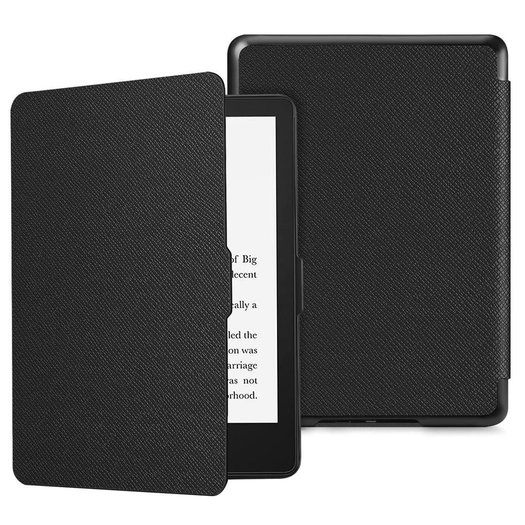  [AUSTRALIA] - Fintie Slimshell Case for 6.8" Kindle Paperwhite (11th Generation-2021) and Kindle Paperwhite Signature Edition - Premium Lightweight PU Leather Cover with Auto Sleep/Wake, Black