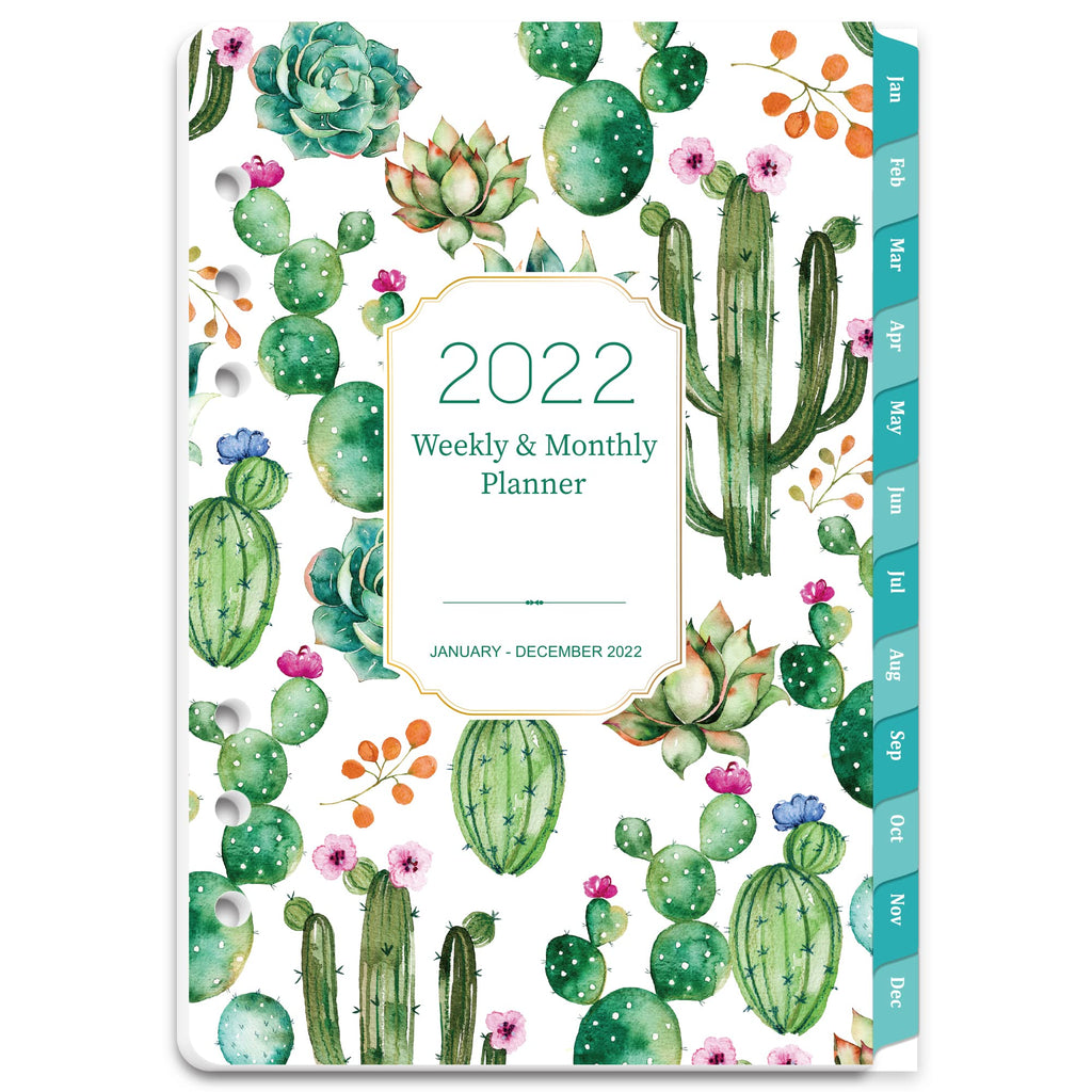  [AUSTRALIA] - 2022 Planner Refills - Weekly & Monthly Planner Refill, 5-1/2" x 8-1/2", Jan 2022 - Dec 2022, 6-Hole Punched, Refill Paper 5-1/2" x 8-1/2"