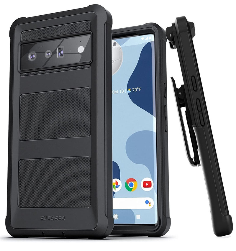  [AUSTRALIA] - Encased Falcon Armor for Pixel 6 PRO Case with Belt Clip Holster - Full Body Shockproof Cover, 10FT+ Drop Protection (2021 Google Pixel 6Pro)