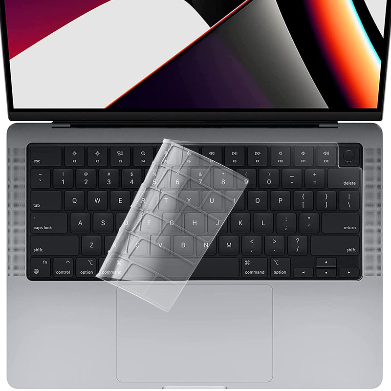  [AUSTRALIA] - QitayoLife Keyboard Cover Compatible with MacBook Pro 14 inch A2442 / 16 inch A2485, Ultra Thin Soft TPU Keyboard Skin for MacBook Pro 14" / 16" 2021 Release (US Keyboard Layout)
