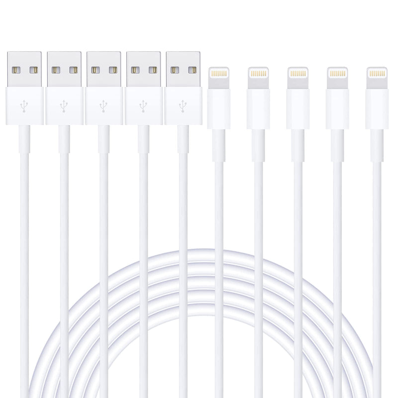  [AUSTRALIA] - [Apple MFi Certified] iPhone Charger AZMOGDT,5pack[6/6/6/6/6FT] Long Lightning Cable iPhone Cable USB Sync Cord Fast iPhone Charger Cable Compatible iPhone 13/12/11 Pro Max Xs X XR 8 7 iPad iPod More 6/6/6/6/6 FT