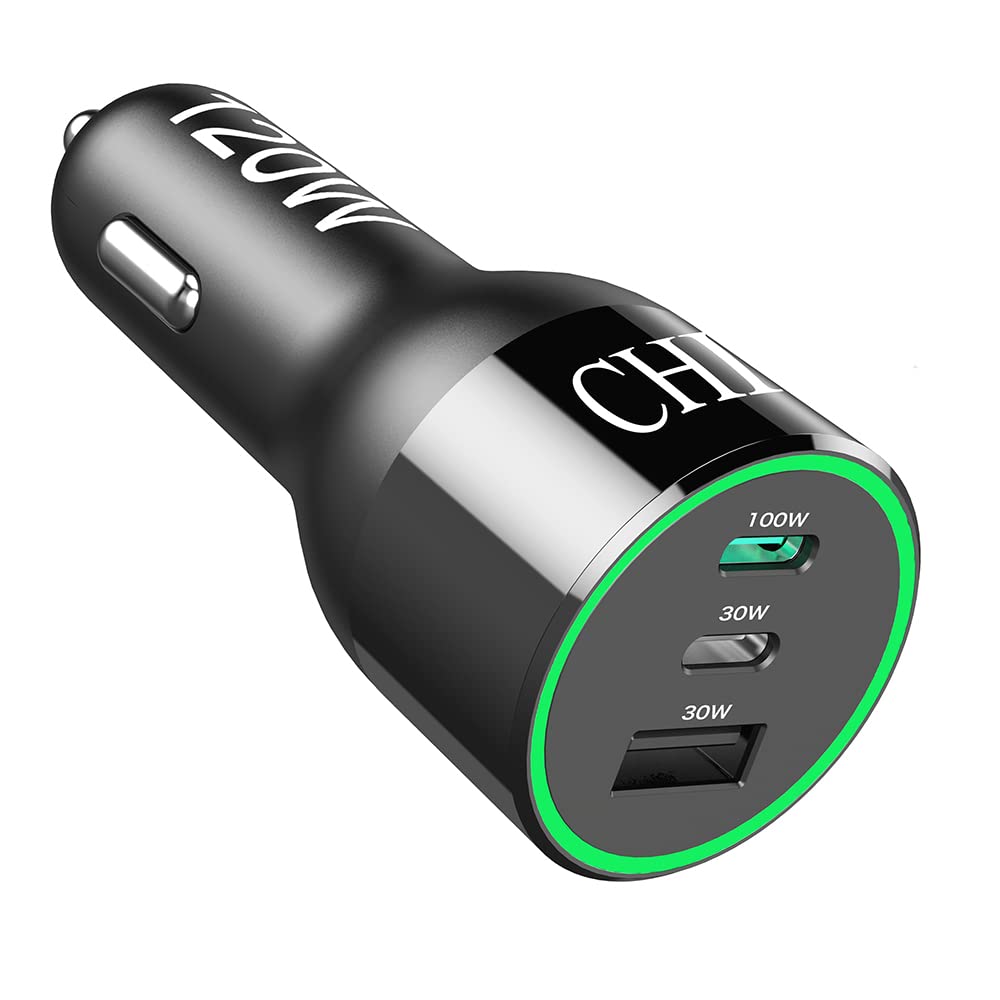  [AUSTRALIA] - USB C Car Charger, CHIPOFY 120W PD3.0 100W PPS 45W QC5.0 30W Super Fast Charging LED Automobile Charger for MacBook Laptop, iPhone 13 12 Pro Max, Samsung S21 Ultra Note 20, iPad and More