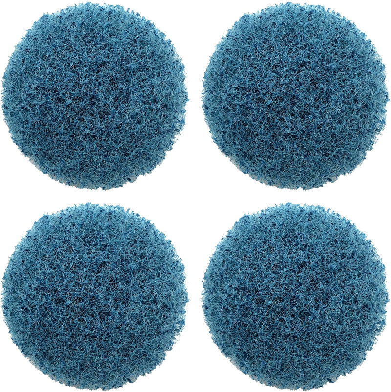  [AUSTRALIA] - Replacement 3 Inch Scrubber Pads Medium 4-Pack Compatible with Milwaukee M12 Polisher Sander Tool