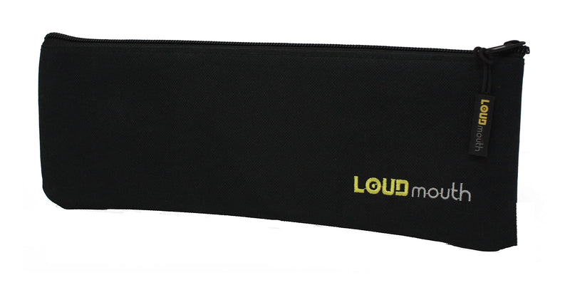  [AUSTRALIA] - LOUDmouth Long Zippered Pouch for Large Wireless Microphones | Mic Bag | 12.5" x 4"