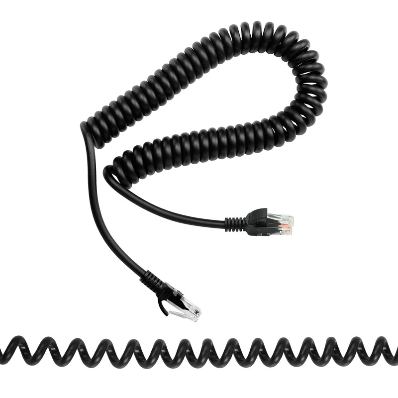  [AUSTRALIA] - RIIEYOCA Cat5e Ethernet Coiled Cable Retractable Cable RJ45 Network LAN Coiled Spiral Cable for Laptops, Desktop, Routers, Set-top Boxes -Stretchable to 1.5M RJ45 Cat5 (1.5M)