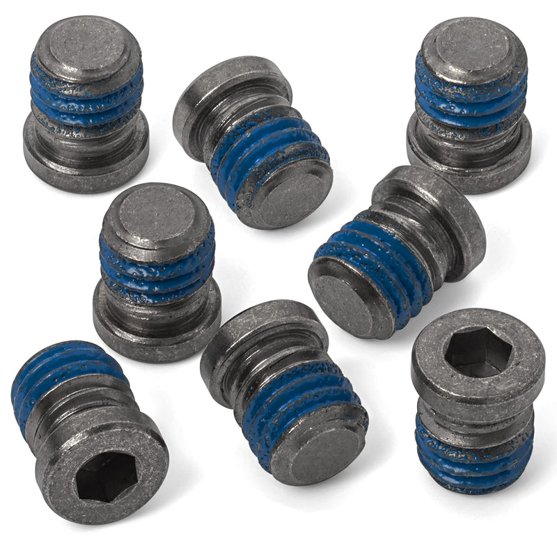  [AUSTRALIA] - Terske No-Profile Recessed Bottle Cage Boss Blanking & Sealing Screws Off-Black 8-Pack