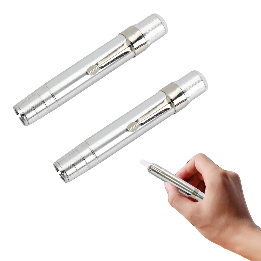  [AUSTRALIA] - 2 PCS Chalk Holder for Teachers Chalk Clip Aluminum Alloy Chalk Stick Keeper for Wall Office School Chalkboard Painting Writing