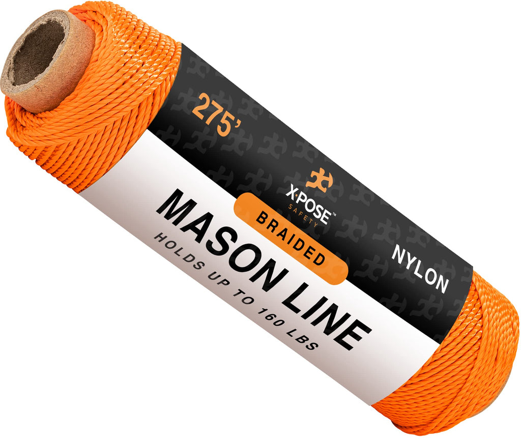  [AUSTRALIA] - Nylon Twine - 275' Nylon String - Synthetic Thin Twine String - Indoor & Outdoor Use for Crafts, Camping, Garden, Line Level, Marine, Fishing, Trot Line, Decoy, Property Markers, Construction (Orange) Orange