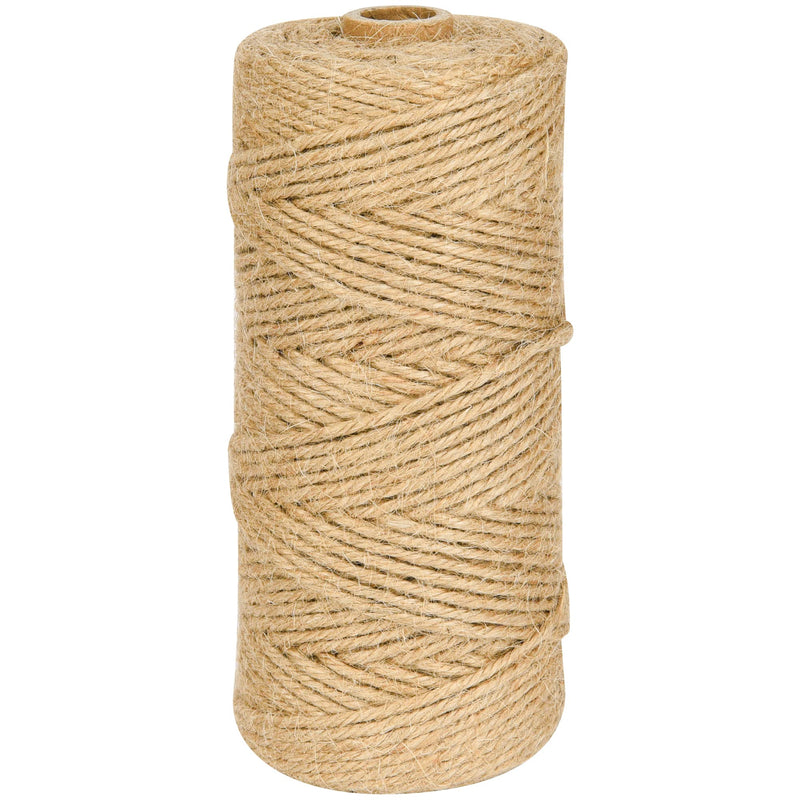  [AUSTRALIA] - 328 Feet 3mm (0.12 inch) Natural Thick Jute Twine, Heavy Duty String for DIY Arts Crafts, Gift Packing String, Wedding Decorations, Gardening, Party Decorations 3mm-328ft