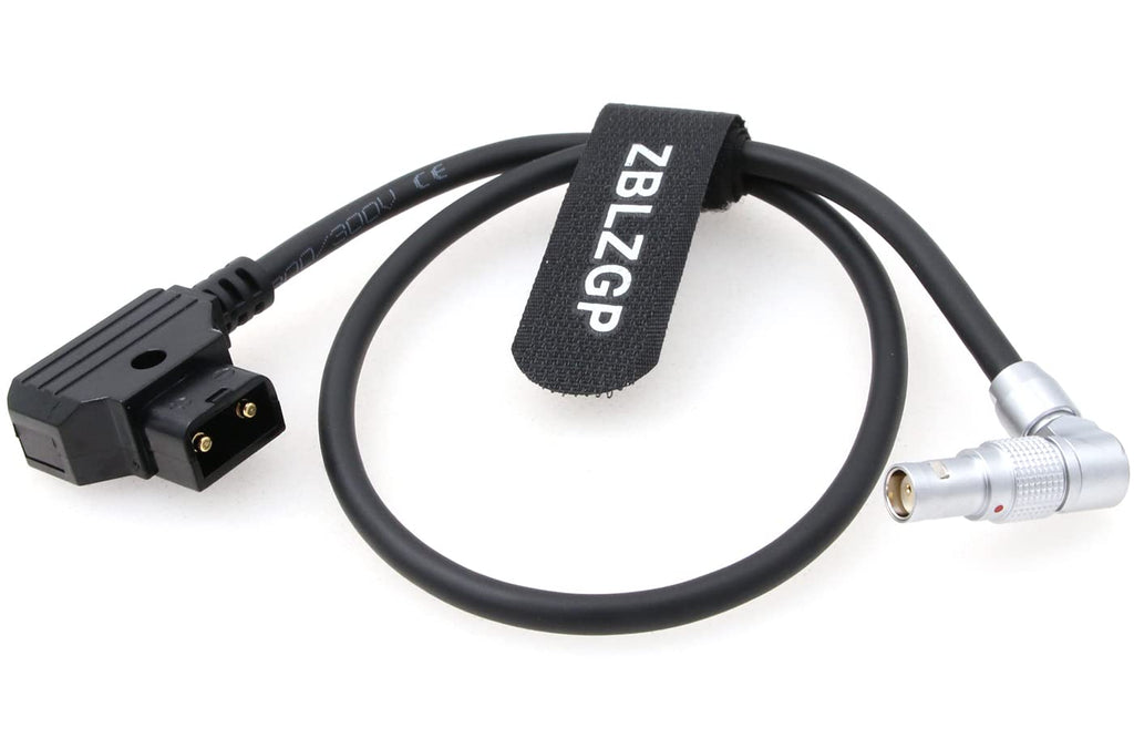  [AUSTRALIA] - ZBLZGP Power Cable for RED Komodo Camera Rotatable Right Angle 2 Pin Female to D-tap elbow 2 pin