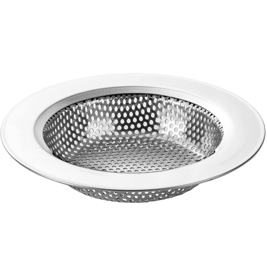  [AUSTRALIA] - 1PC Kitchen Sink Strainer - Stainless Steel Sink Strainers for Kitchen Sinks, Large Wide Rim 4.5" Diameter 1PCS