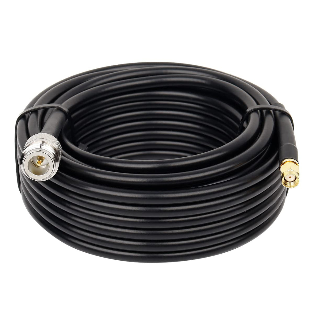  [AUSTRALIA] - XRDS-RF 35FT N Type Female to RP-SMA Male Cable, Type N to RPSMA KMR240 Cable for Helium and Iot Hotspot Antennas, Lpwans Or Lorawan Antenna
