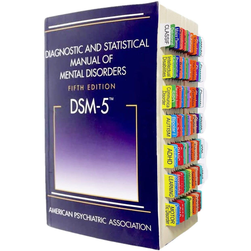  [AUSTRALIA] - Index Tabs for DSM-5, 96 Diagnoses Disorders Guide Colored Tabs with Page Markers and Alignment Guide