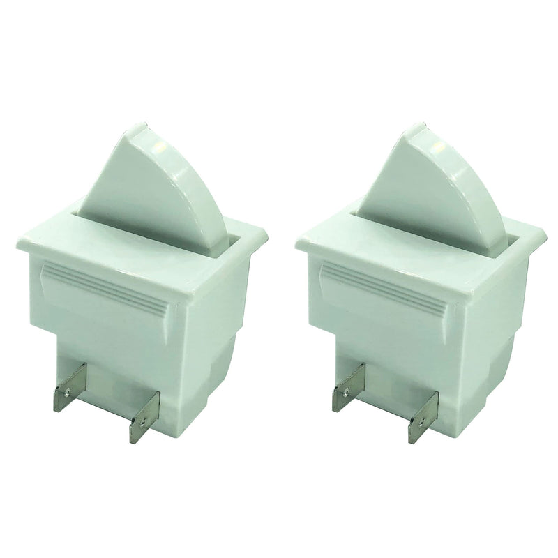  [AUSTRALIA] - 2 Pin Refrigerator Door Light Switch by DTAIR Replacement for Whirlpool GE Kenmore Maytag KitchenAid Admiral Amana Crosley Refrigerator(Pack of 2)