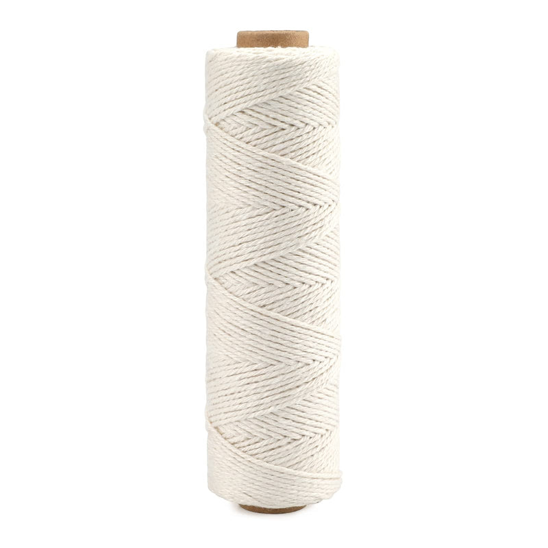  [AUSTRALIA] - 328ft Cotton Twine Natural Cooking String 100% Cotton Butcher's Twine Craft Beige Cord for Bakers or DIY Gift Wrapping-1mm 1mm x 328ft