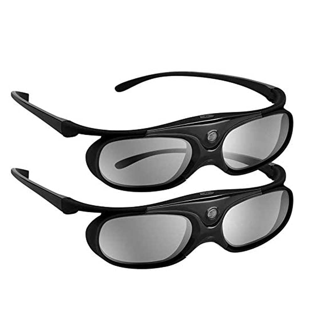  [AUSTRALIA] - DLP 3D Glasses 2 Pack, JX30 Rechargeable 3D Active Shutter Glasses for All DLP-Link 3D Projectors, Compatible with BenQ, Optoma, Dell, Acer, Viewsonic DLP Projector, Can't Used for TV Computer