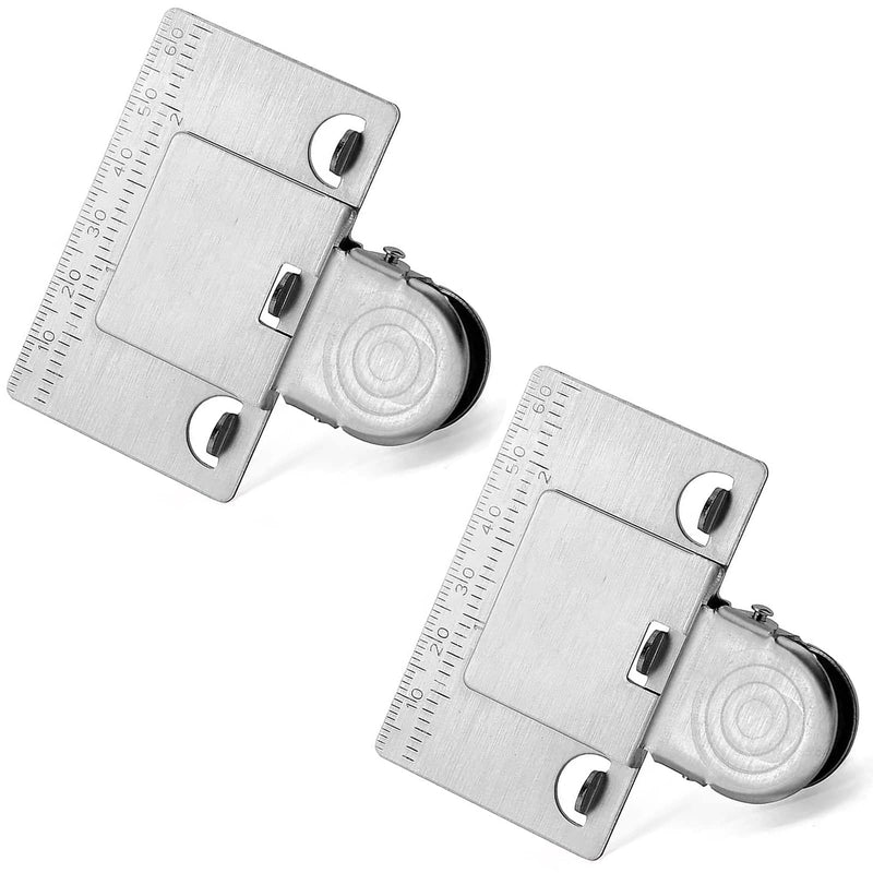  [AUSTRALIA] - 2 Pcs Measuring Tape Clip Measuring Tool with Scale for Corners Clamp Holder Precision Mark