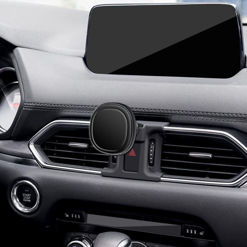  [AUSTRALIA] - Mengfly Car Phone Holder, Car Air Vent Phone Stand Mount, for Mazda CX-5 2023 2022 2021 2020 2019 2018 2017, Auto Dashboard Magnetic Navigation Bracket, for iPhone, Samsung and All Smartphone Black