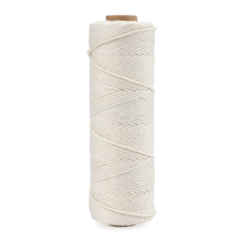  [AUSTRALIA] - 328ft Butcher's Twine 100% Cotton String Natural Cooking Twine String for Kitchen Tying,DIY Crafts,Home Decor,Gift Wrapping-1.5mm,Beige 1.5mm x 328ft