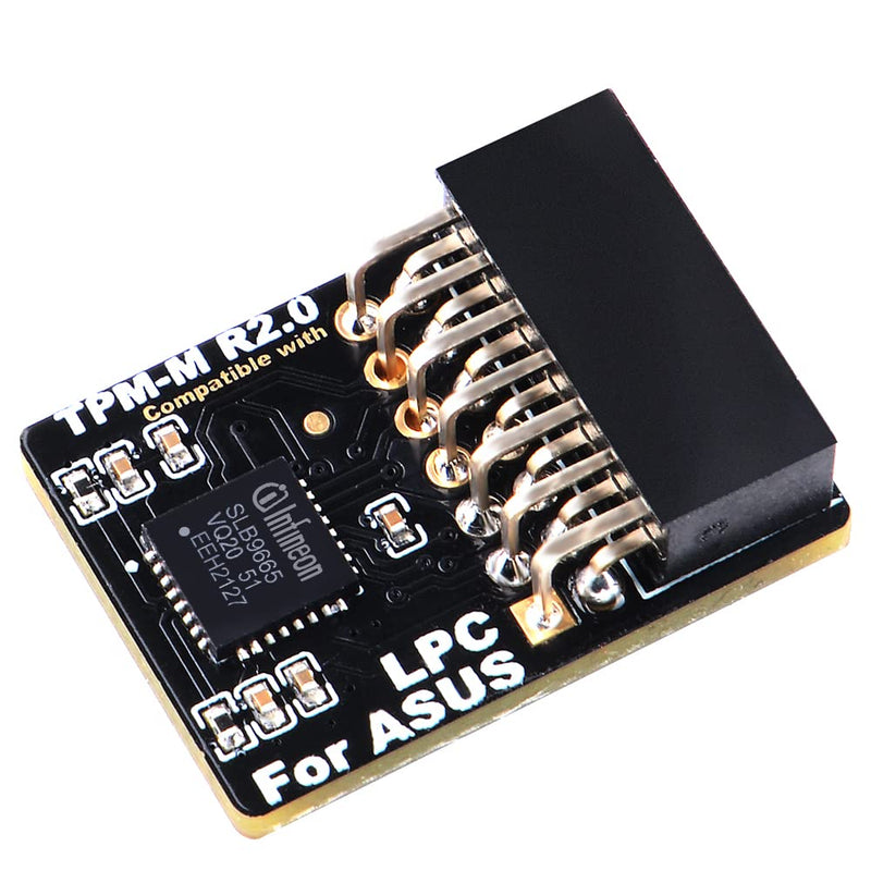  [AUSTRALIA] - NewHail TPM2.0 Module LPC 14Pin Module with Infineon SLB9665 for ASUS Motherboard Compatible with TPM-M R2.0
