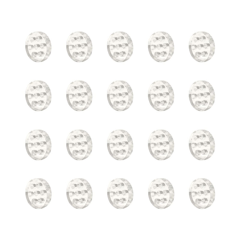  [AUSTRALIA] - Honbay 20PCS High Borosilicate Glass Screens Filters with Holes Honeycomb Holes Filter Screen (8mm)